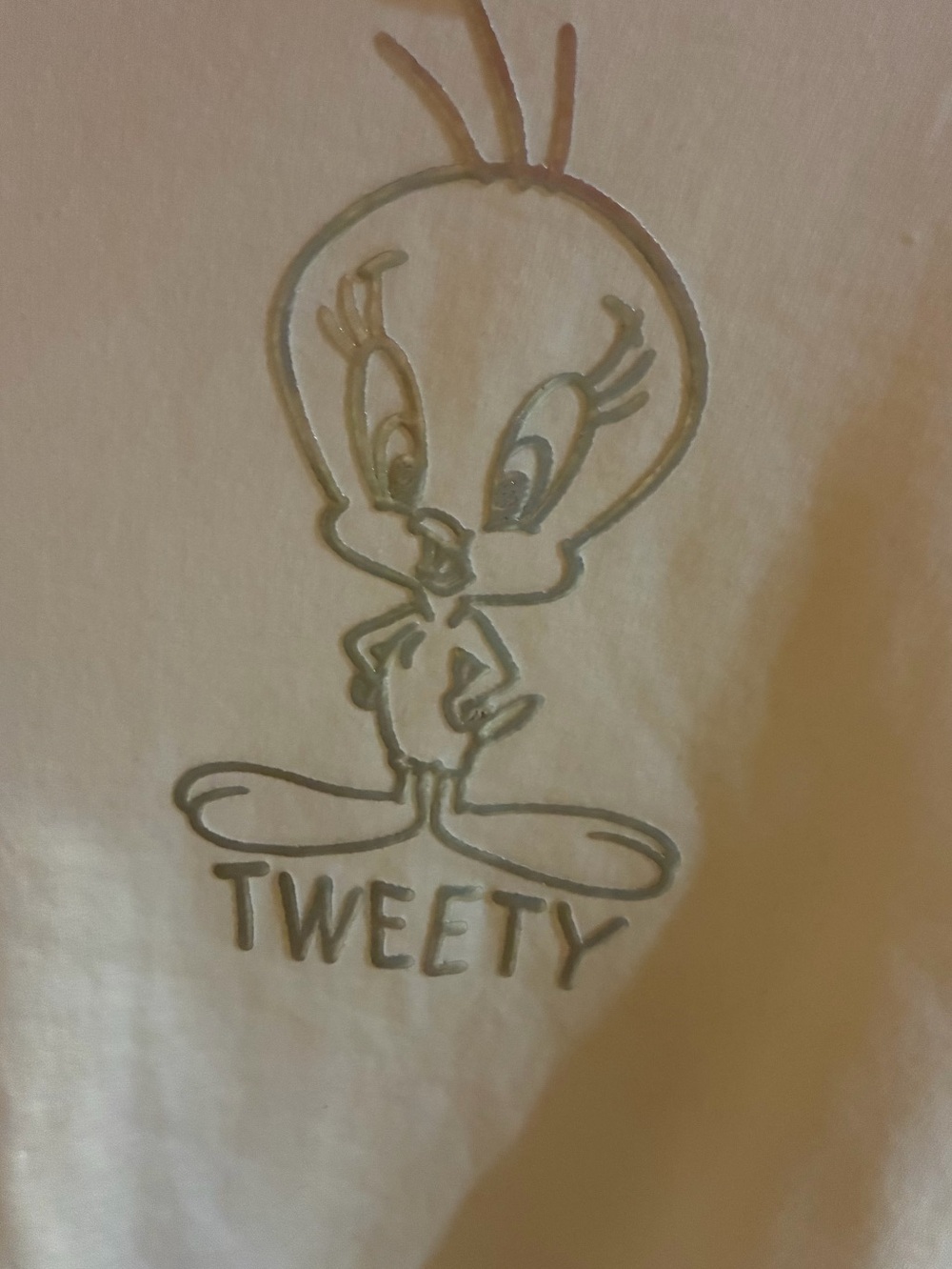 Tweety Bird Warner Bros. Cream Tweety Graphic sweatshirt